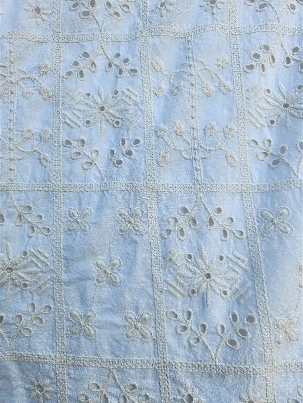 Zara Girls Kids One Shoulder Dress Eyelet Lace 100% Cotton Size 11/12 -Years old - Picture 12 of 15